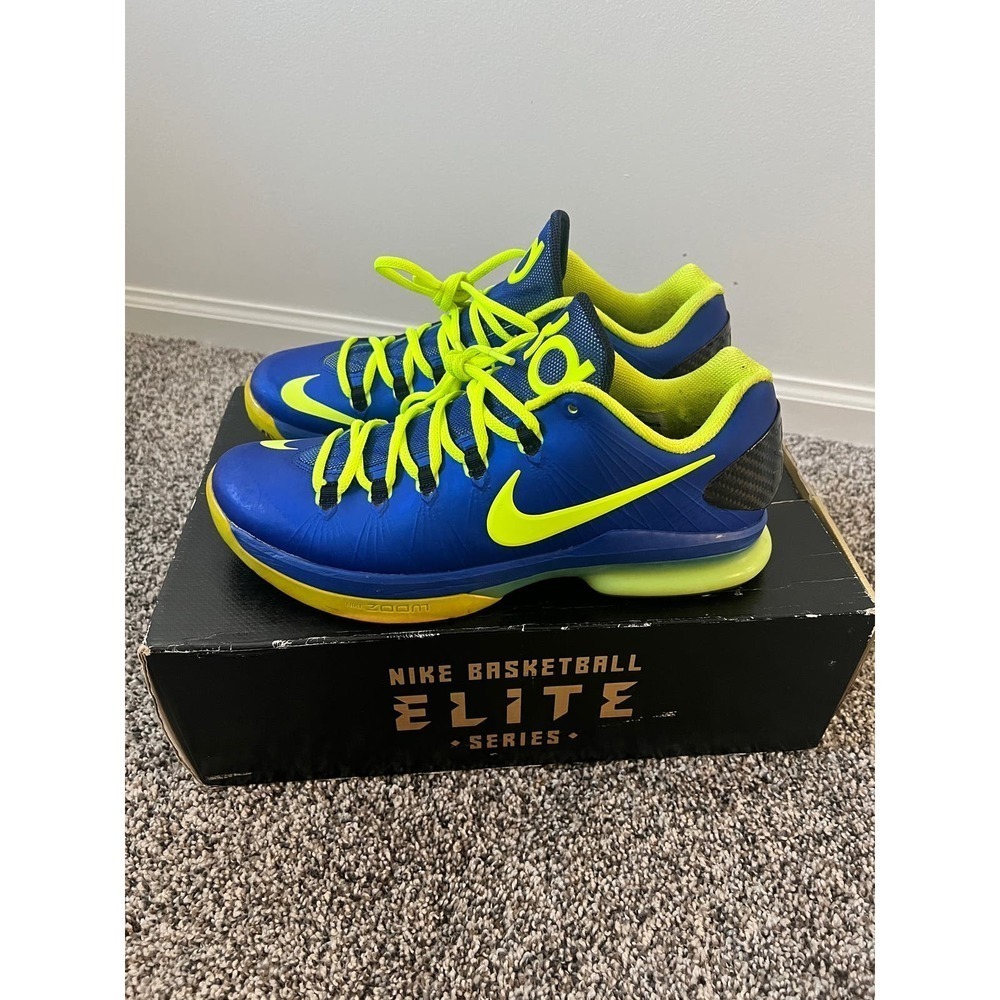 🔷️⚠️Nike KD | Men's BB Shoes - Blue with Neon Yellow Accents | Men's 9.5⚠️🔷️